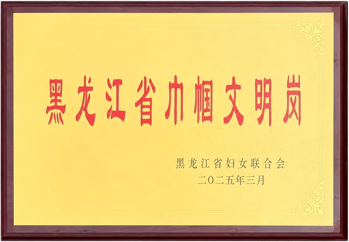 黑龙江省巾帼文明岗牌匾